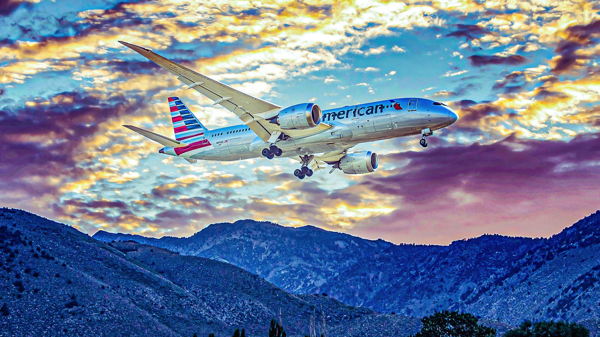 American Airlines Boeing 787-8 aircraft 