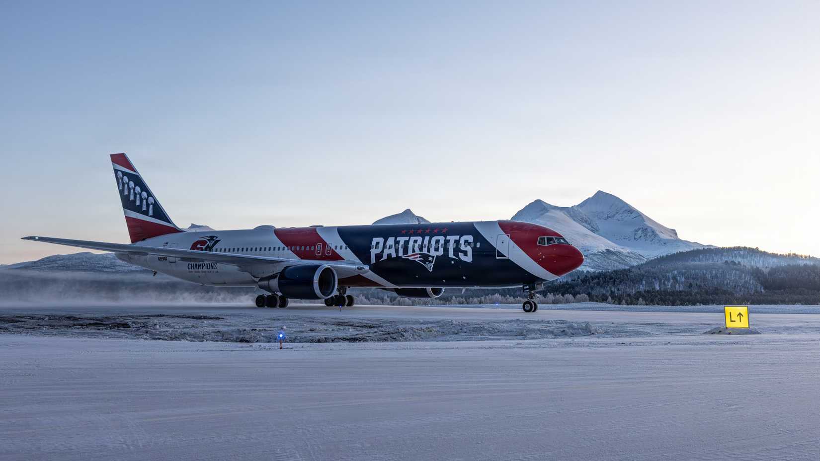 New England Patriots Boeing 767