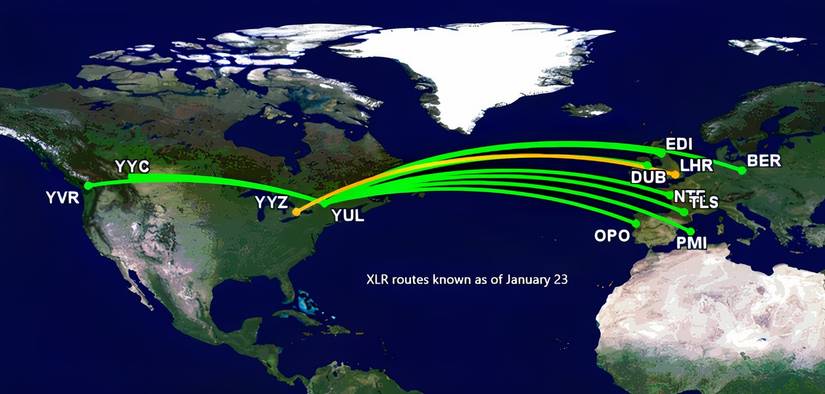 AC XLR routes known as of January 23