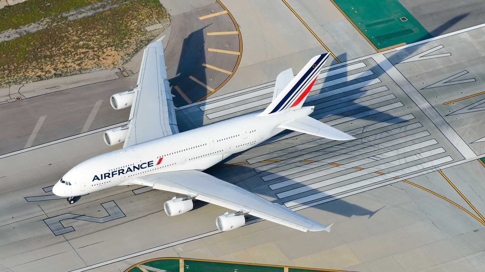 Air France Airbus A380 runway