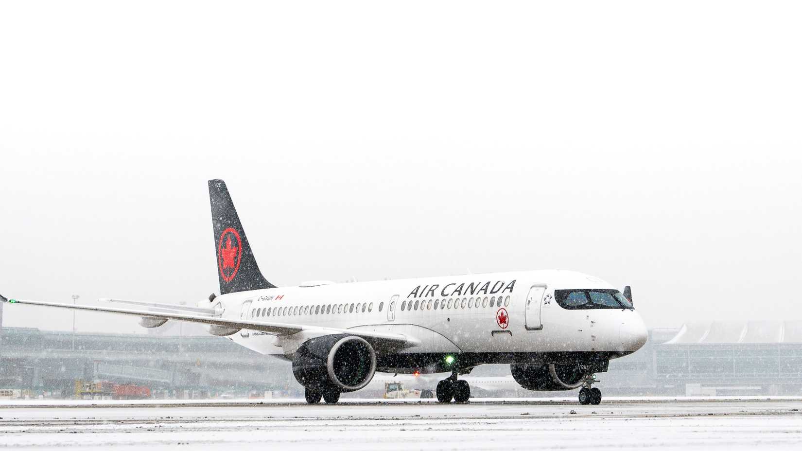 Air Canada A220 In Snow