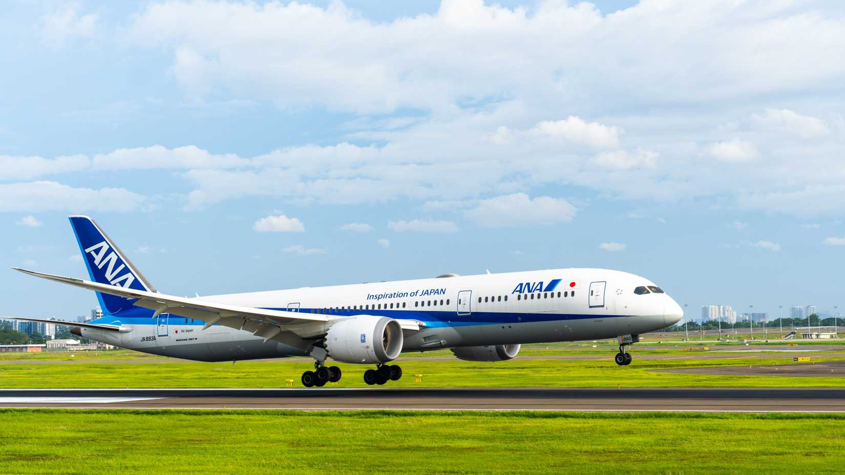 ANA 787 landing