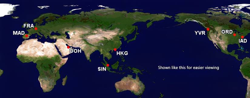BA A380 routes of the past