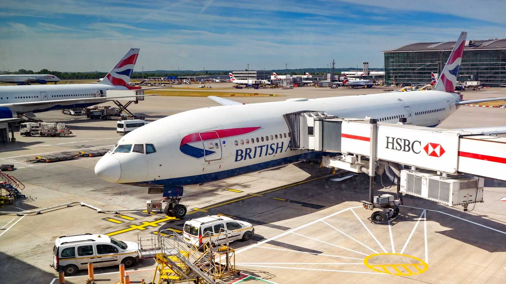 British Airways Boeing 777-200ER on stand at Heathrow