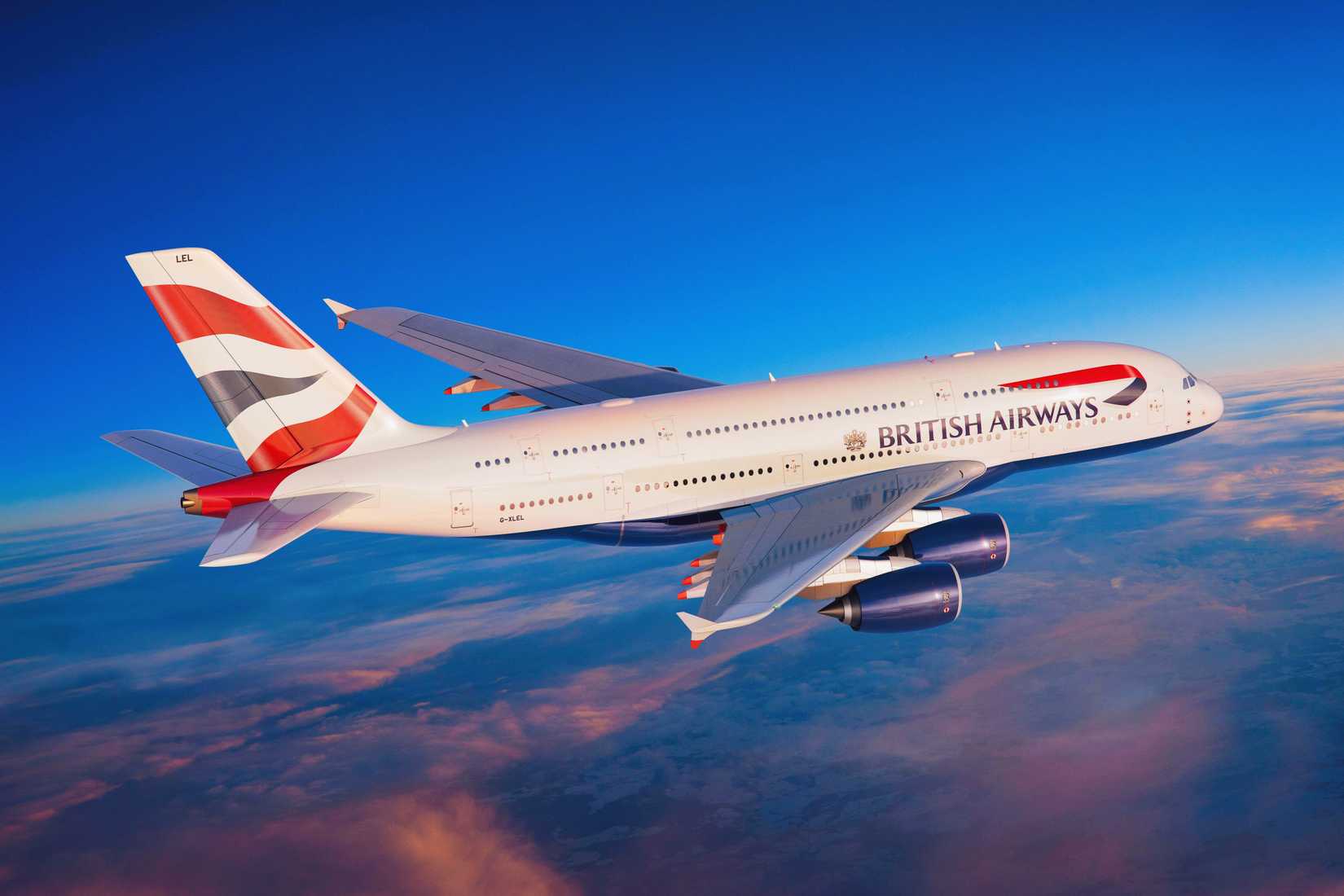 British Airways Airbus A380 in flight
