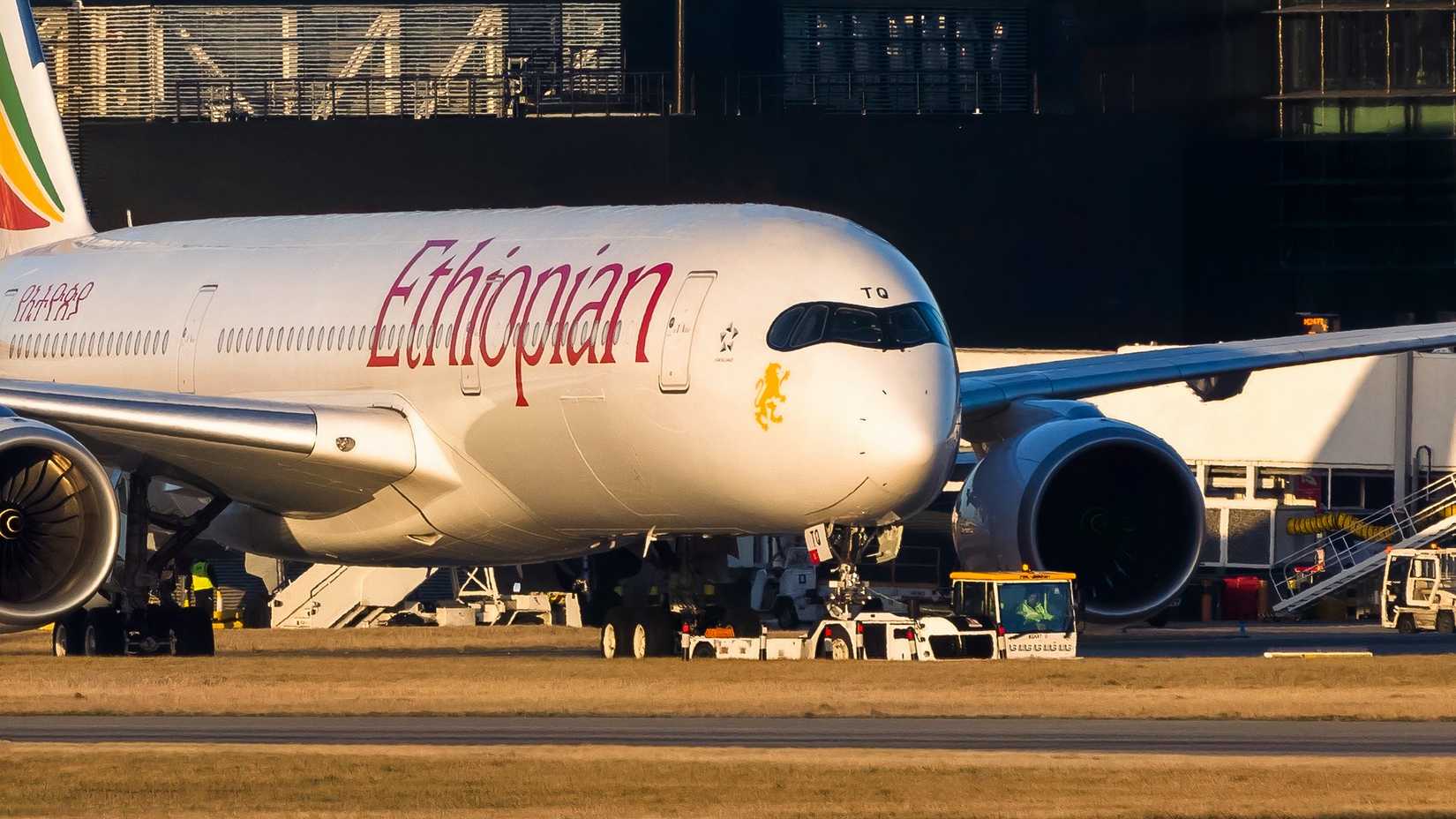Ethiopian Airlines Airbus A350-900 on the ground