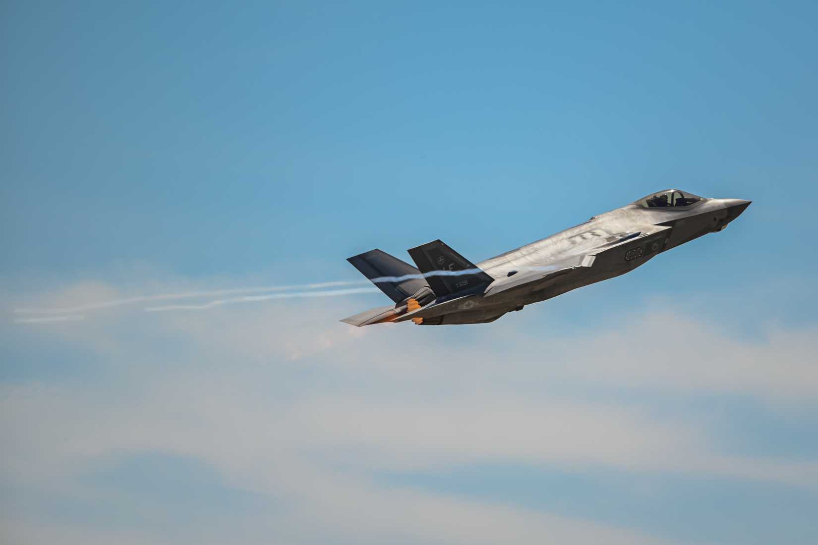 F-35A Lightning II aircraft from Luke Air Force Base (AFB), Arizona.