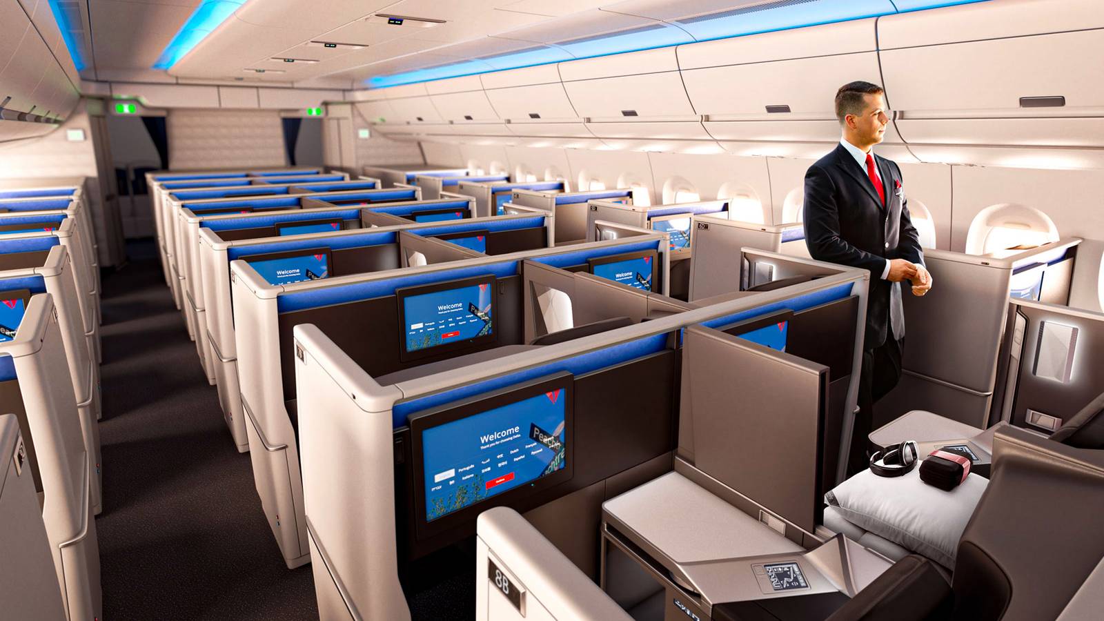 How Delta Air Lines' Most Premium Cabin Differs On Its Widebody Aircraft