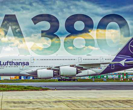 Lufthansa Airbus A380 taxiing custom thumbnail