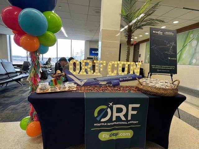 Norfolk-Cancun launch photo