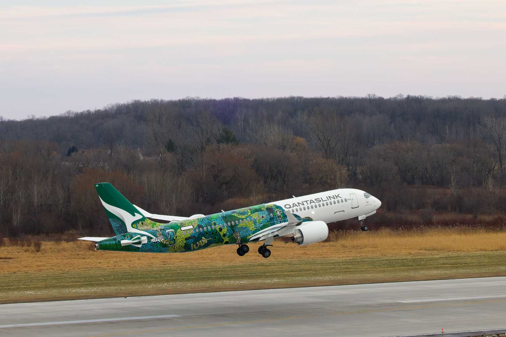 Qantas A220 First Flight