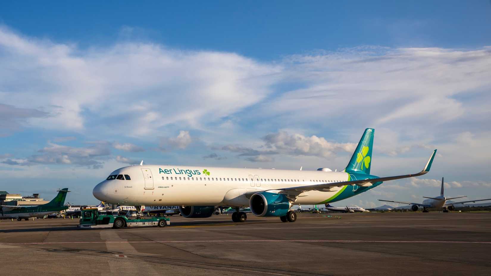 Aer Lingus A321LR on the ground 