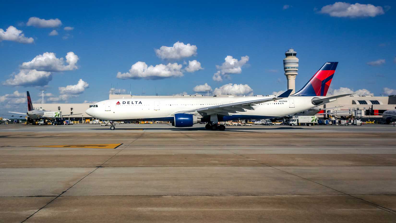 Delta Air Lines Airbus A330-300 aircraft at Atlanta International Airport