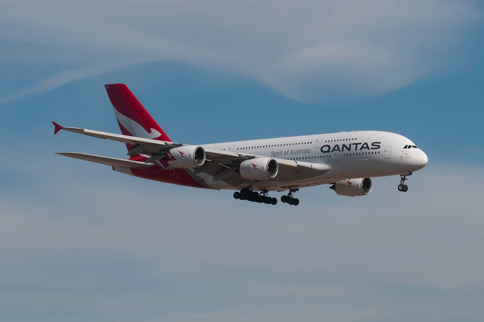 Qantas A380 Landing At DFW