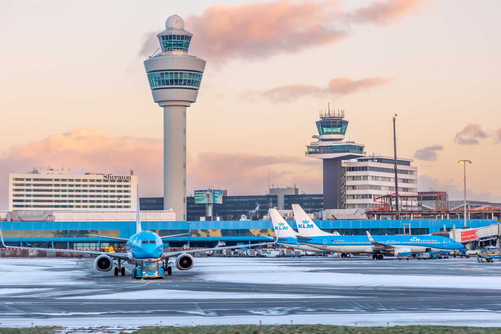 KLM Planes In Amsterdam