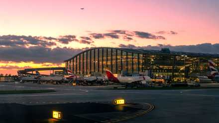 Heathrow T5 At Dusk