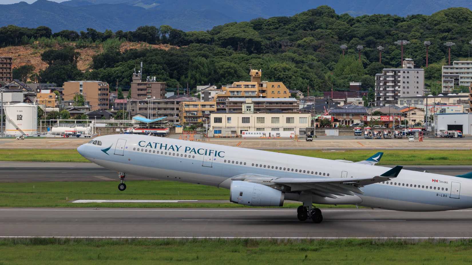 Cathay A330 In Fukuoka