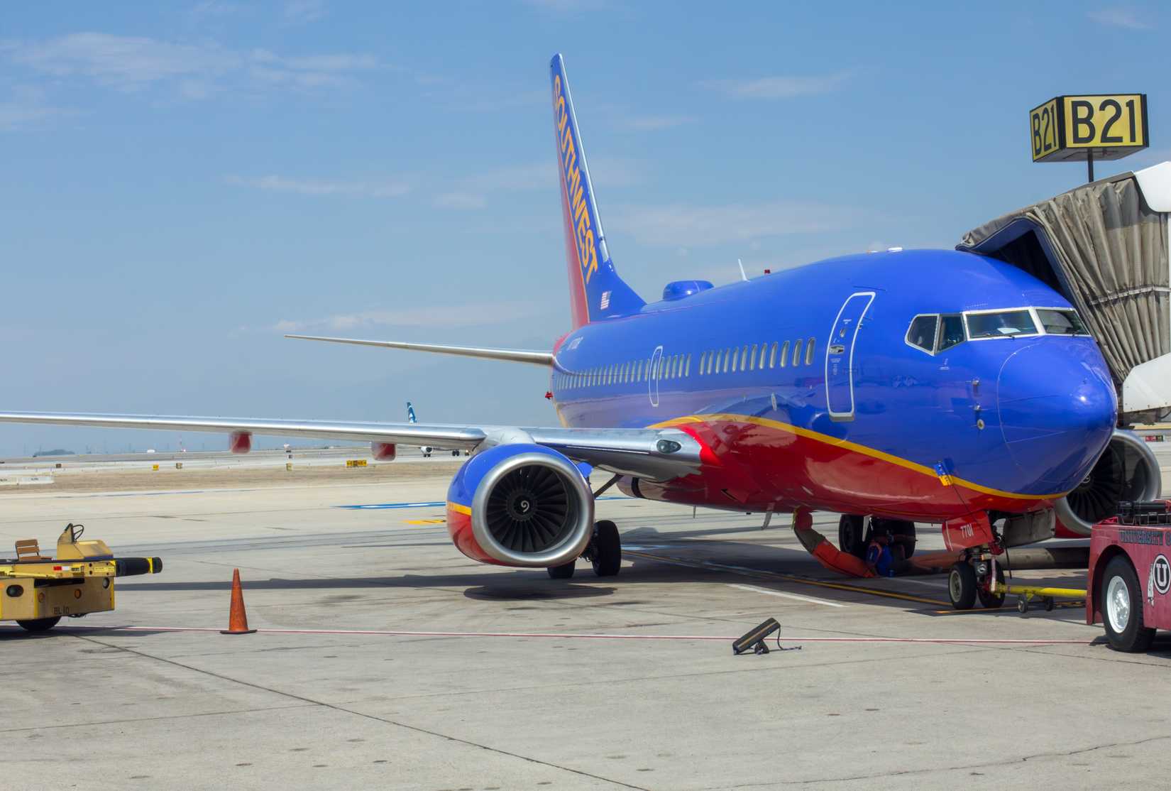 Southwest Airlines at gate
