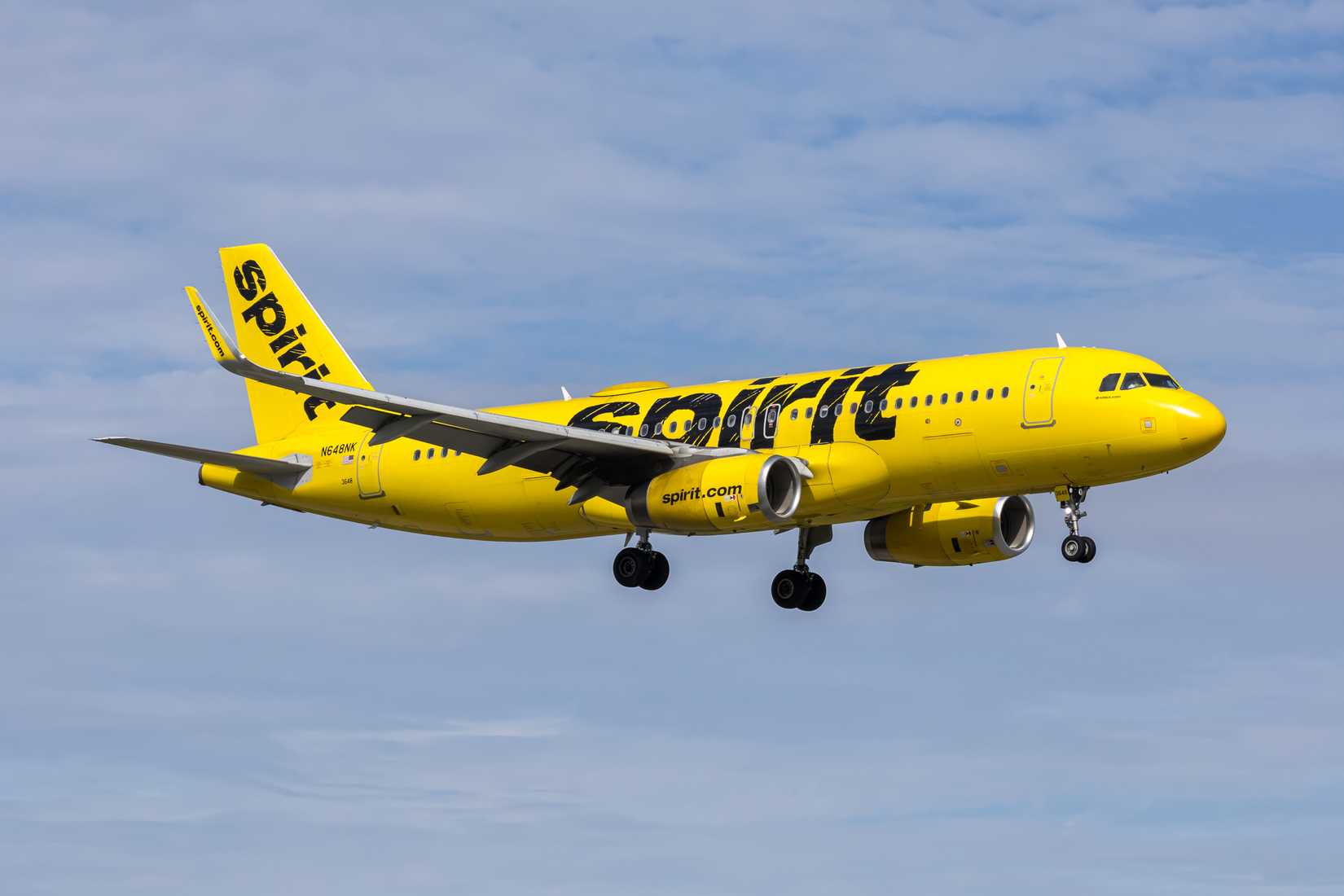 Spirit Airlines Airbus A320 airplane at Miami airport in the United States.