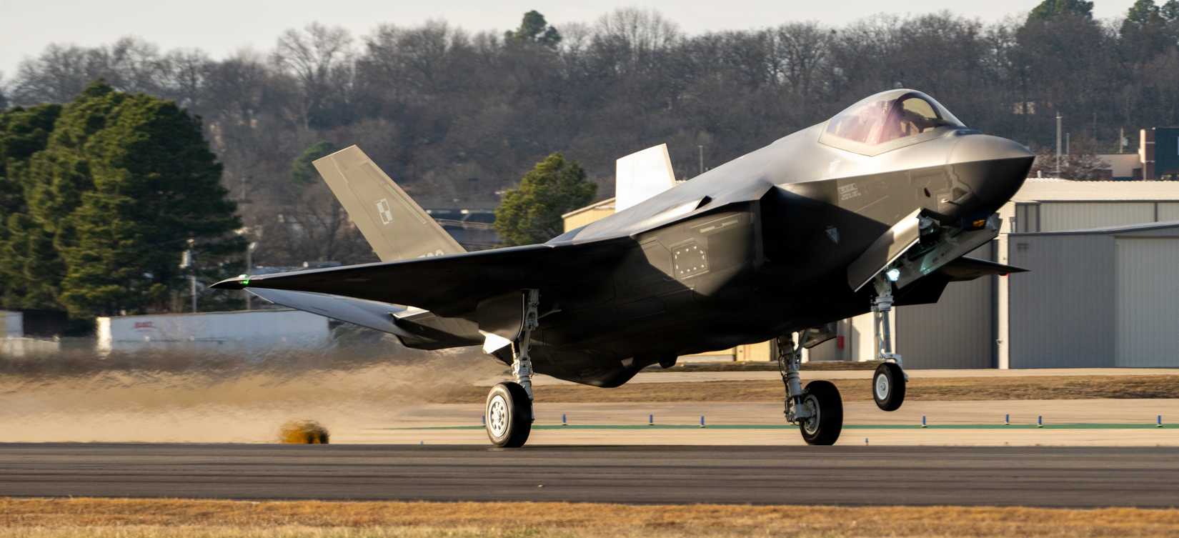 The last Polish F-35 Lightning II arrives on Jan. 07, 2026 at Ebbing Air Force National Guard Base.
