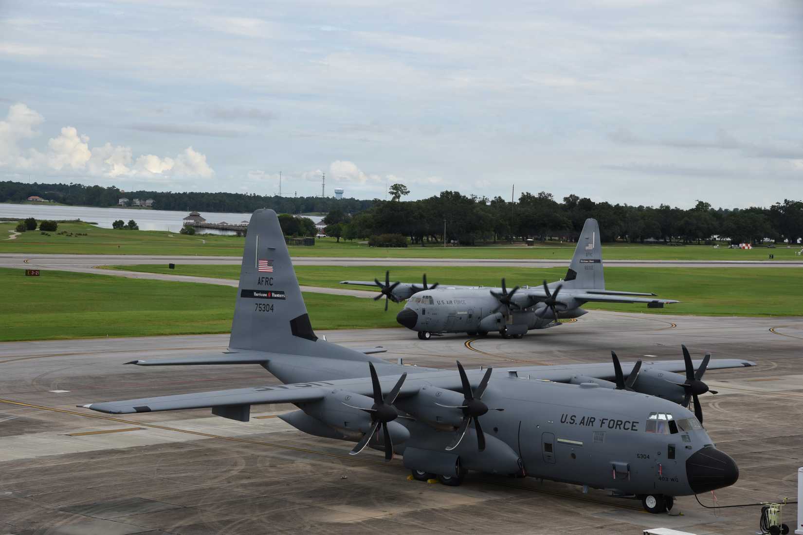 The WC-130J Super Hercules from the 53rd Hurricane Hunters staged their aircraft in Curacao and began flying into Tropical Storm Dorian in 2019.