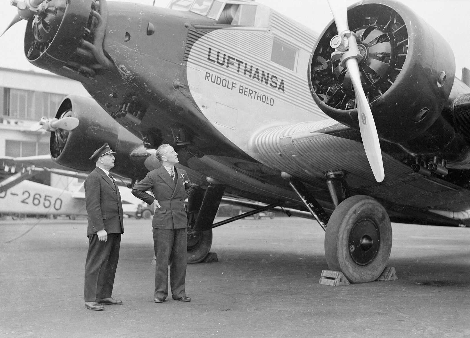 Junkers JU-52/3m D-2624 ������� �������� �� ��������� �����-���������� � 1934 ����