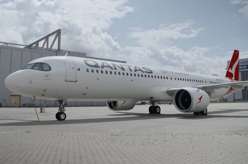 A Qantas Airbus A321XLR