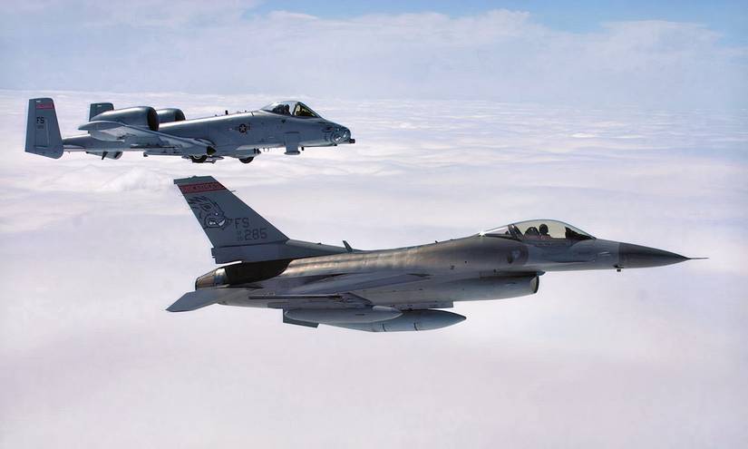188th Fighter Wing F-16 and A-10