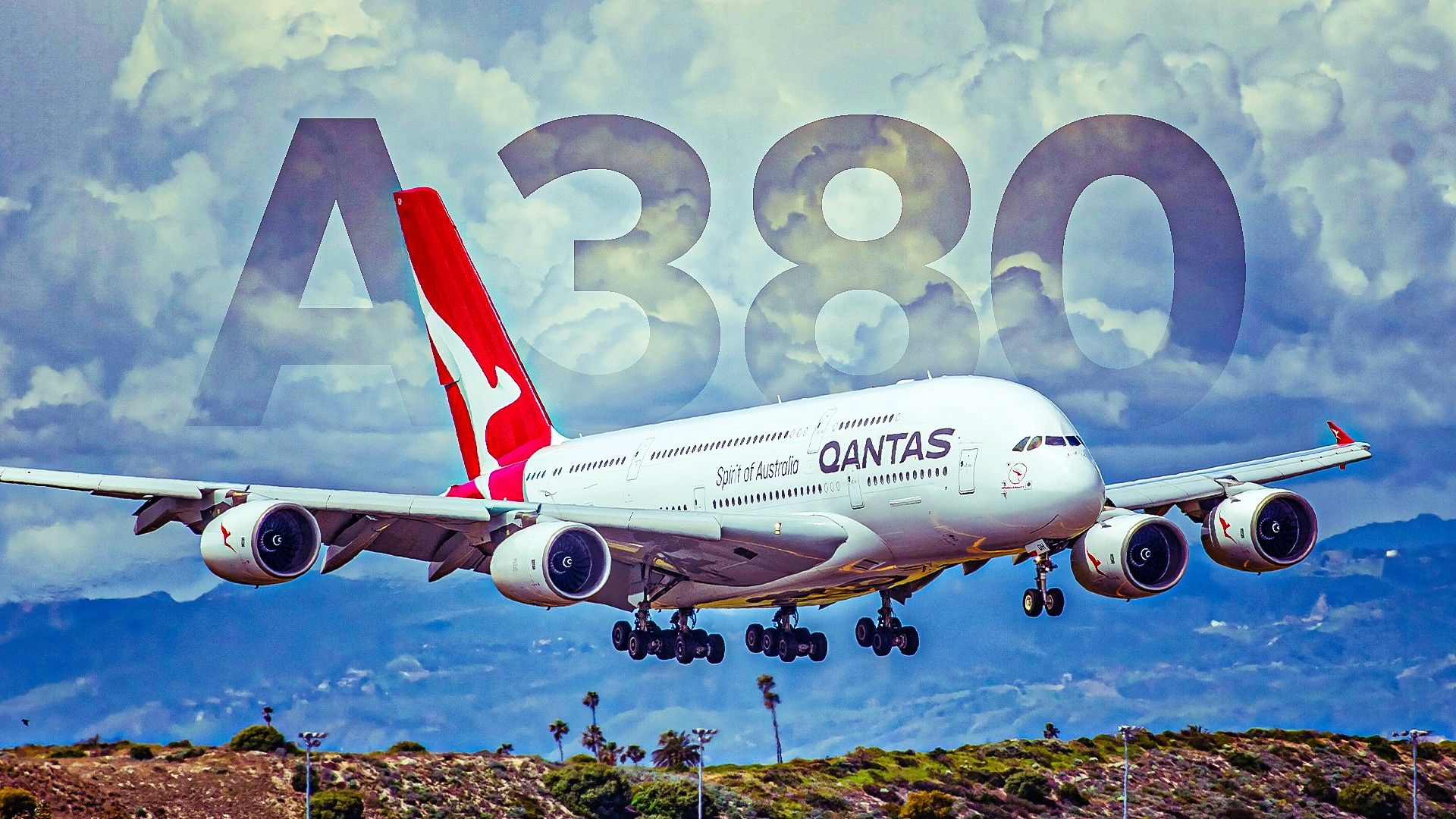 Qantas Airbus A380 Custom Thumbnail