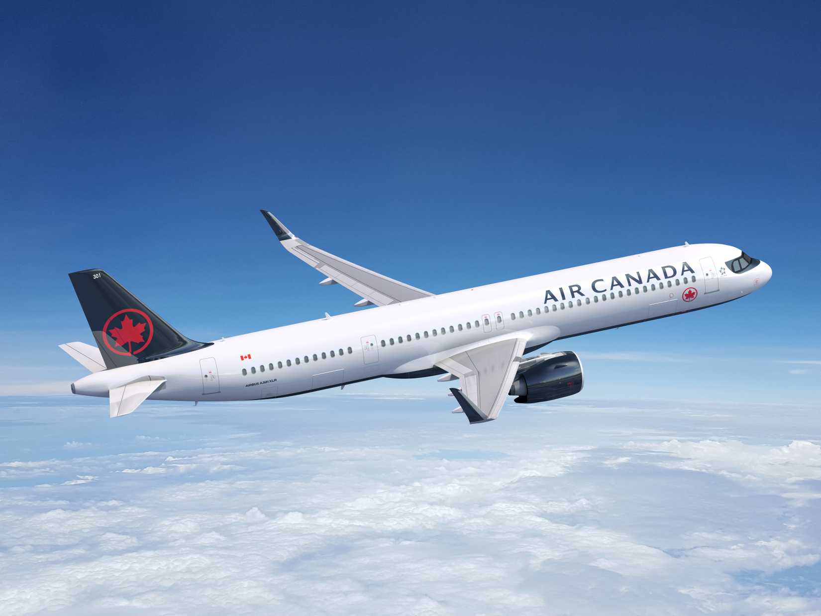 Air Canada Airbus A321XLR Inflight Rendering