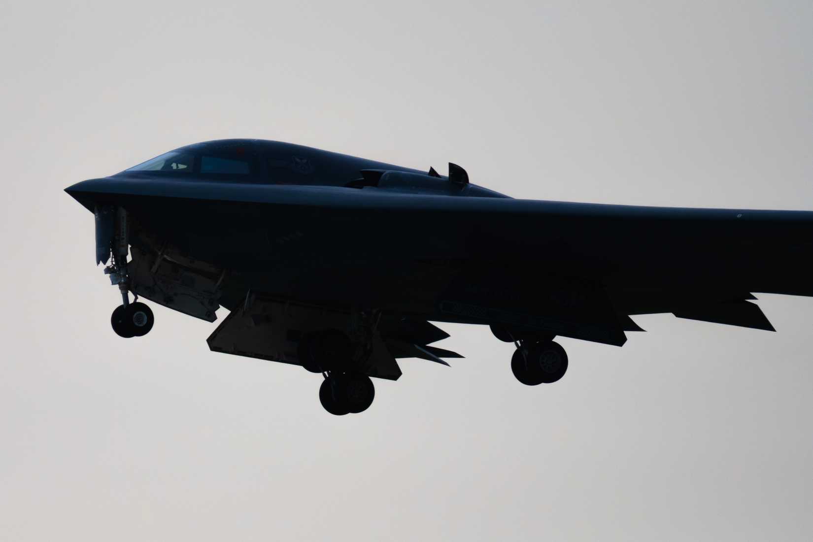 Air Force B-2 Spirit aircraft departs Whiteman Air Force Base, Missouri, Aug. 19, 2025.