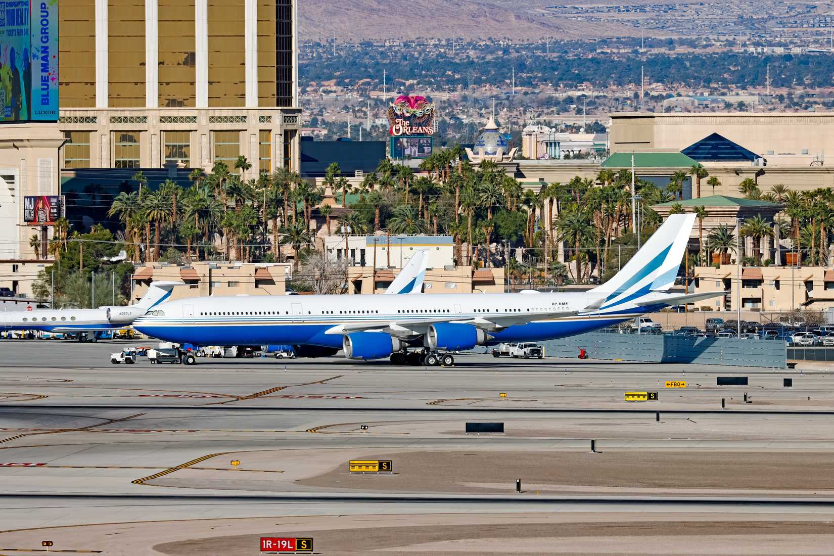 Airbus A340-541 flown by Las Vegas Sands Corporation.