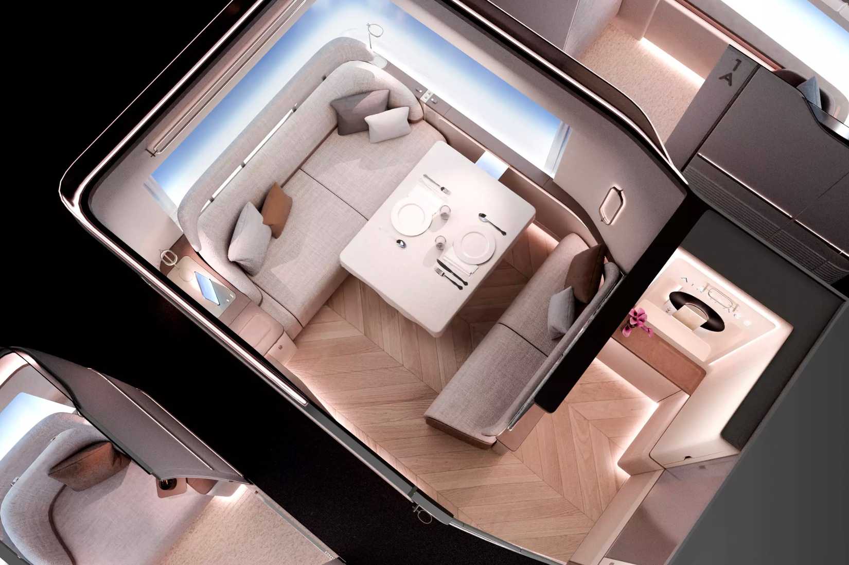 Airbus A350-1000 Cabin Render