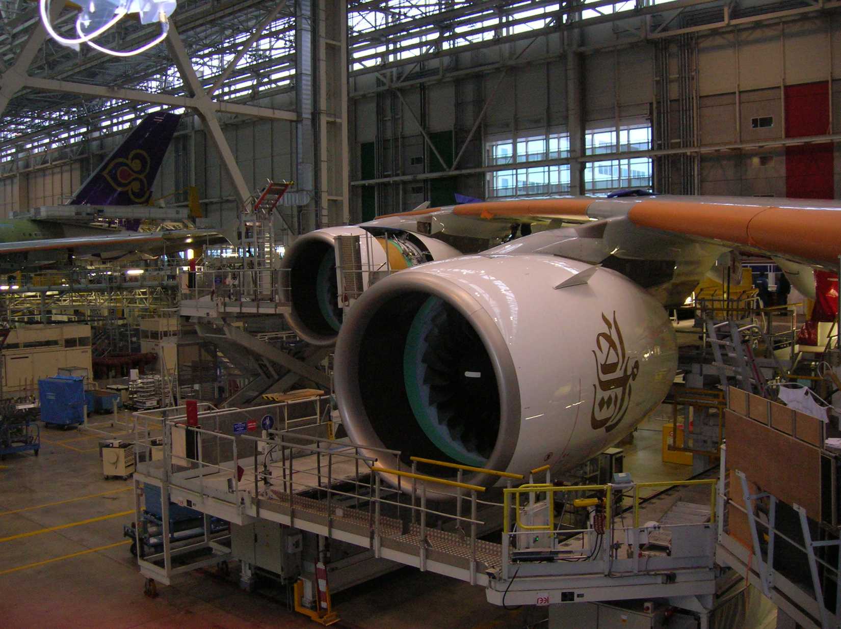 Engine Alliance GP7200 on an Emirates A380