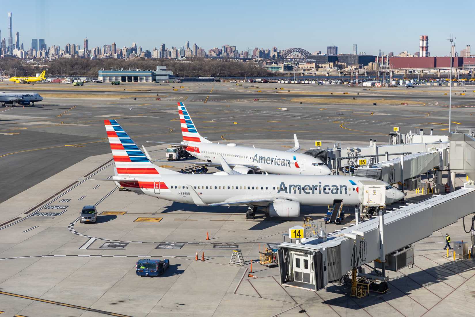American Airlines 737s at LaGuardia Airport