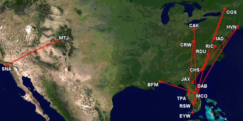 Breeze's 10 worst routes by SLF