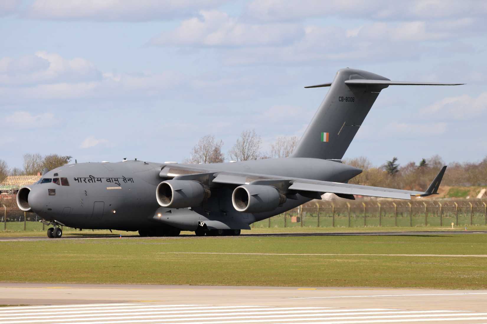 CB-8008_Boeing_C-17_Globemaster_III_Indian_Air_Force_RAF_Waddington_27.3.23