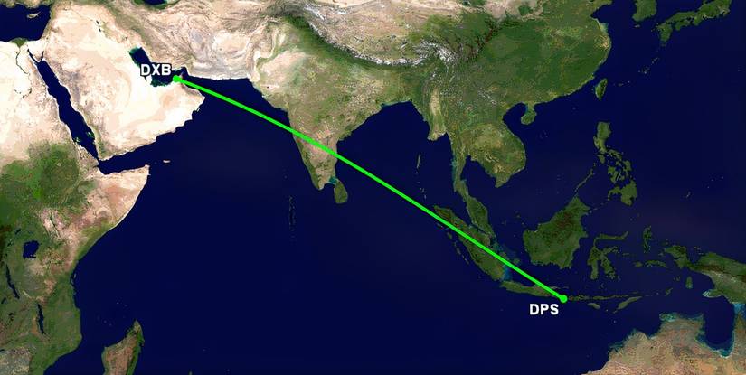 Emirates A380 to Bali