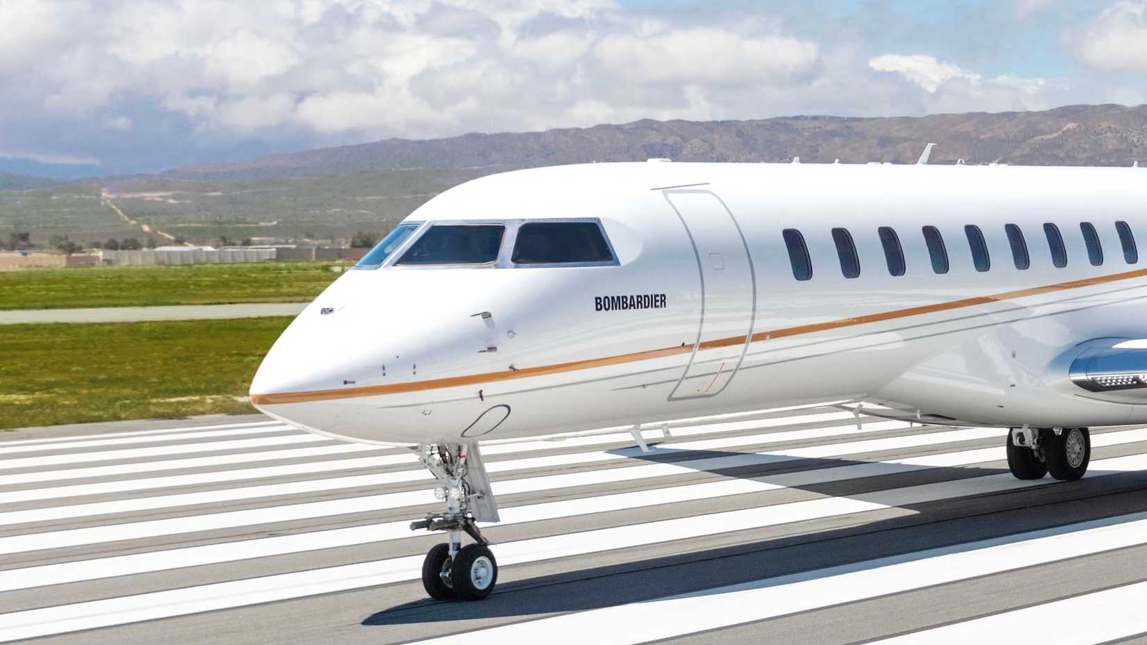 A Bombardier Global 7500 On The Runway