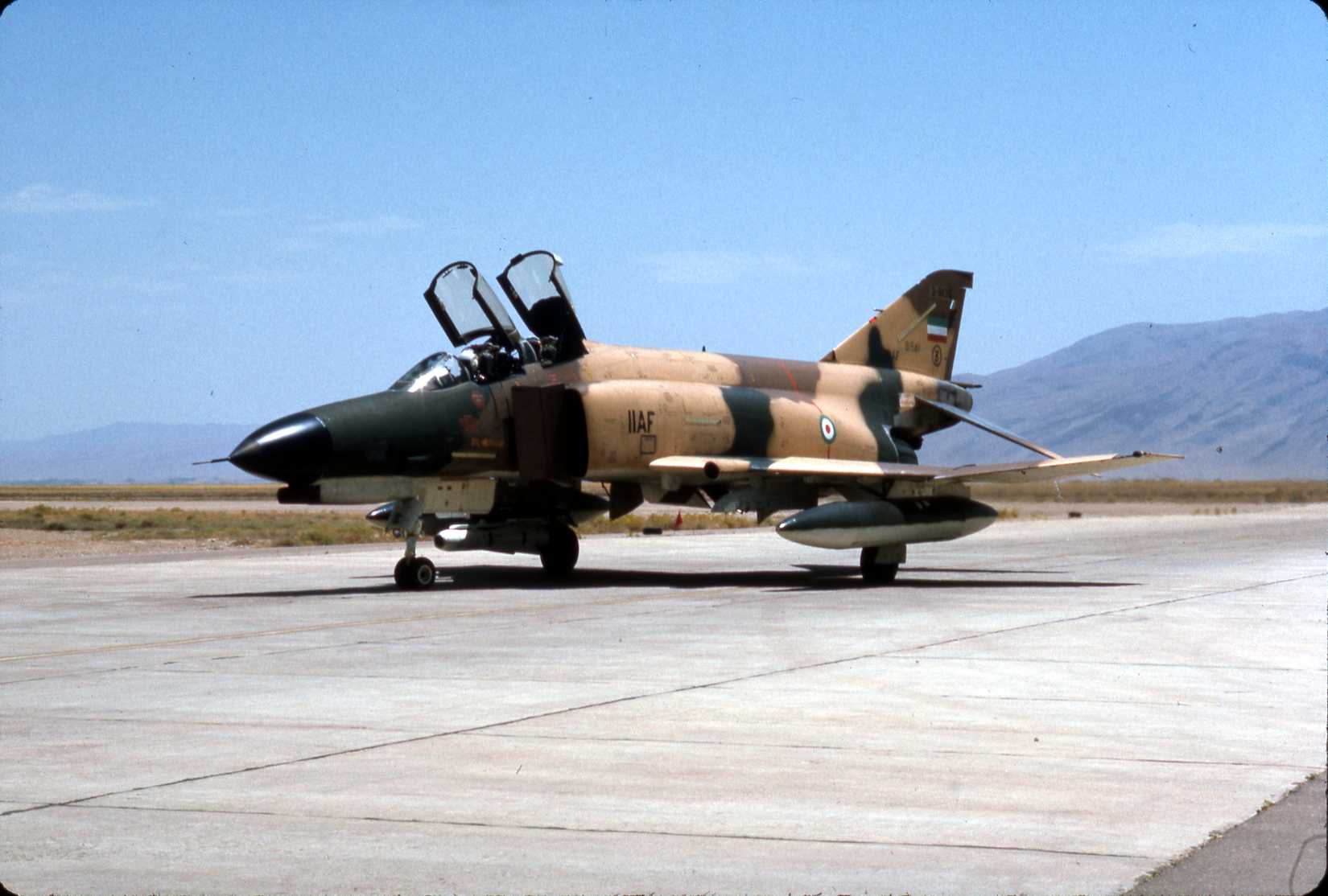 Left Front View of Iranian Air Force F-4
