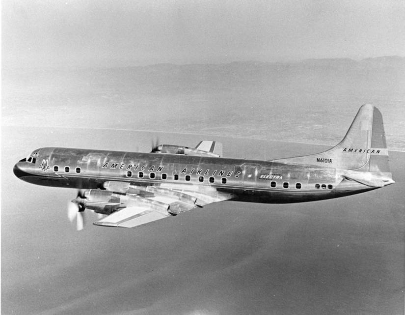 An American Airlines Lockheed Electra