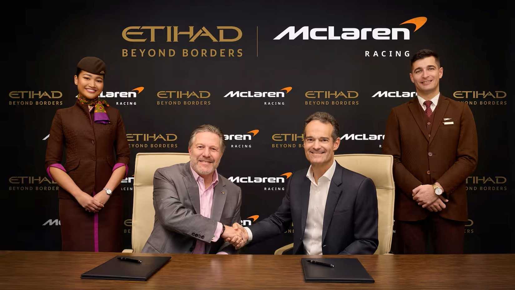 McLaren Racing announces Etihad Airways as an official partner