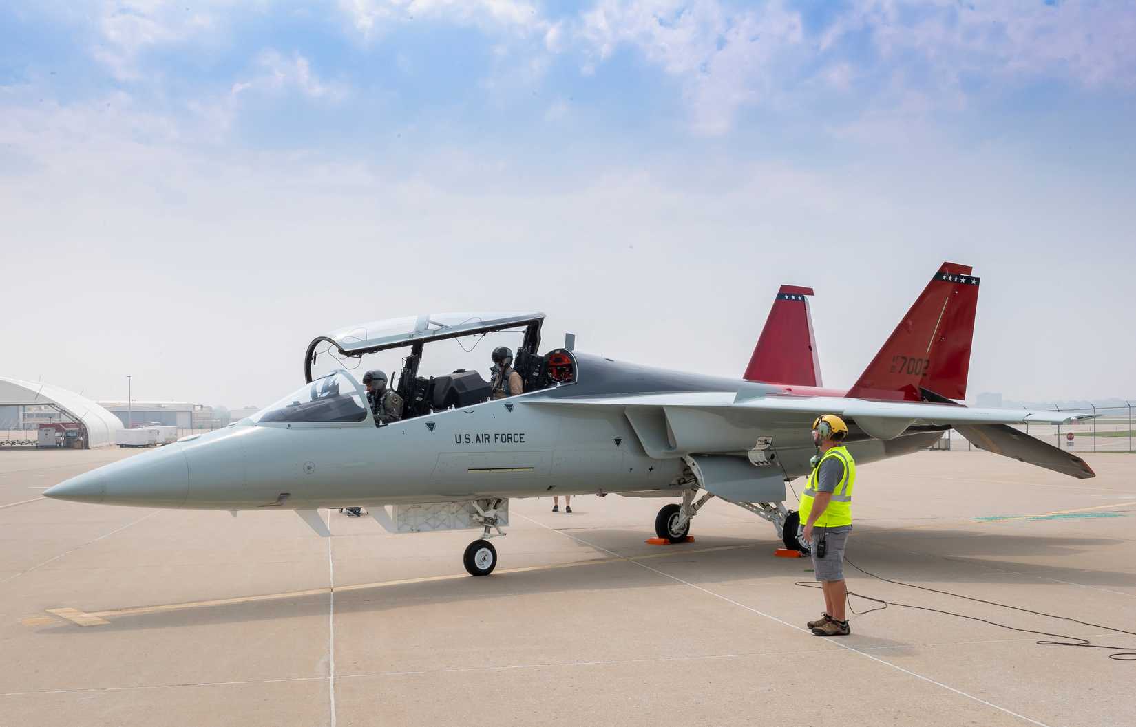 T-7A Red Hawk Engineering and Manufacturing Development First Flight, St. LouisLambert International Airport - St. Louis, MO.