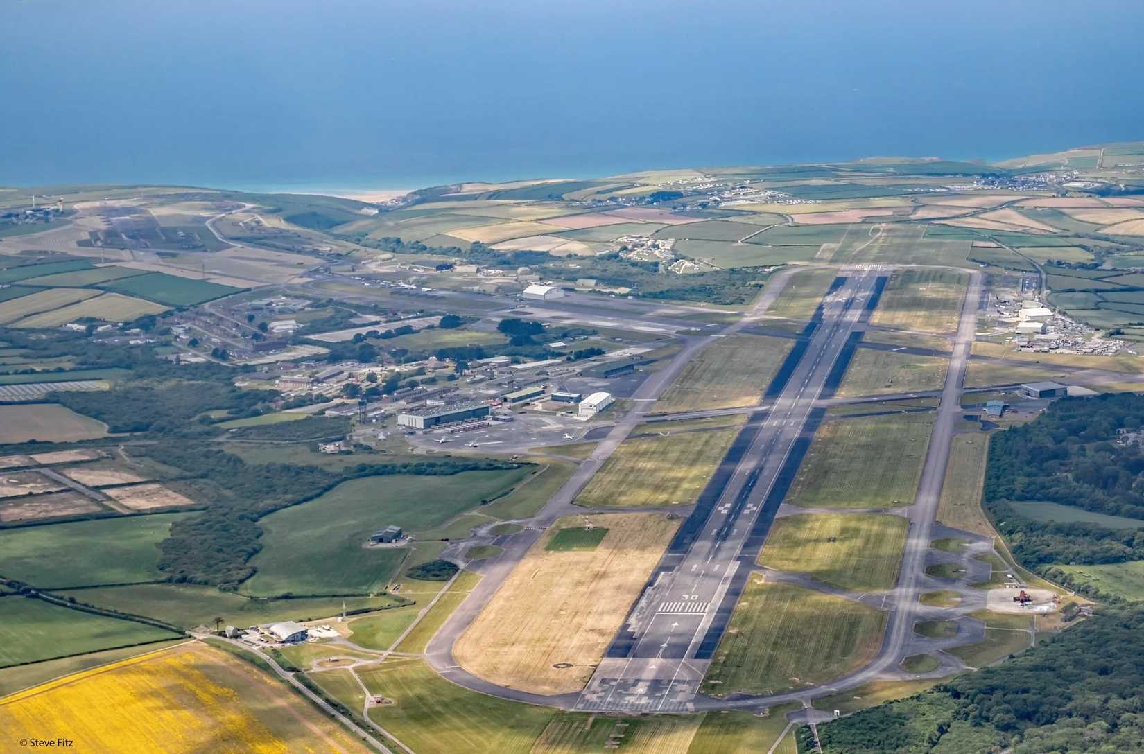 newquay airport aerial