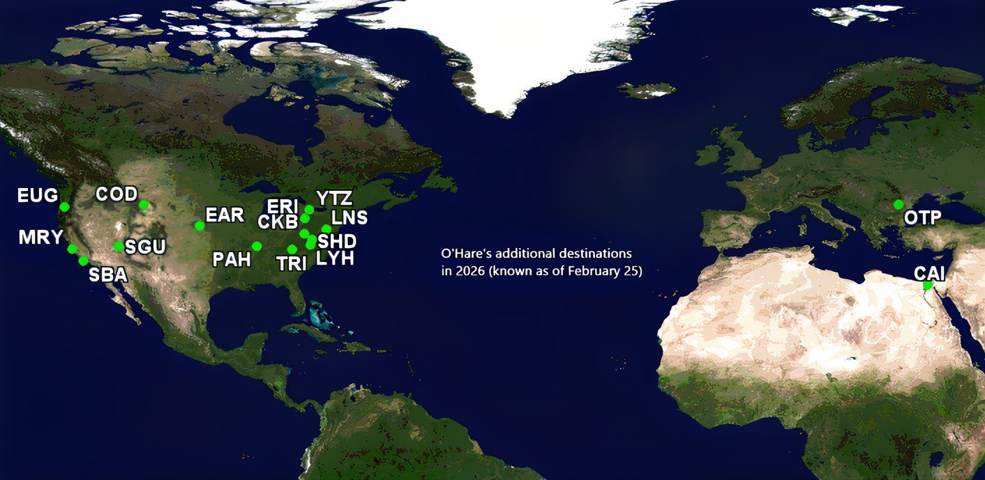 Massive Boost This Major US Airport Gets Flights To 16 New Ord S Additional Airports In 2026 1 