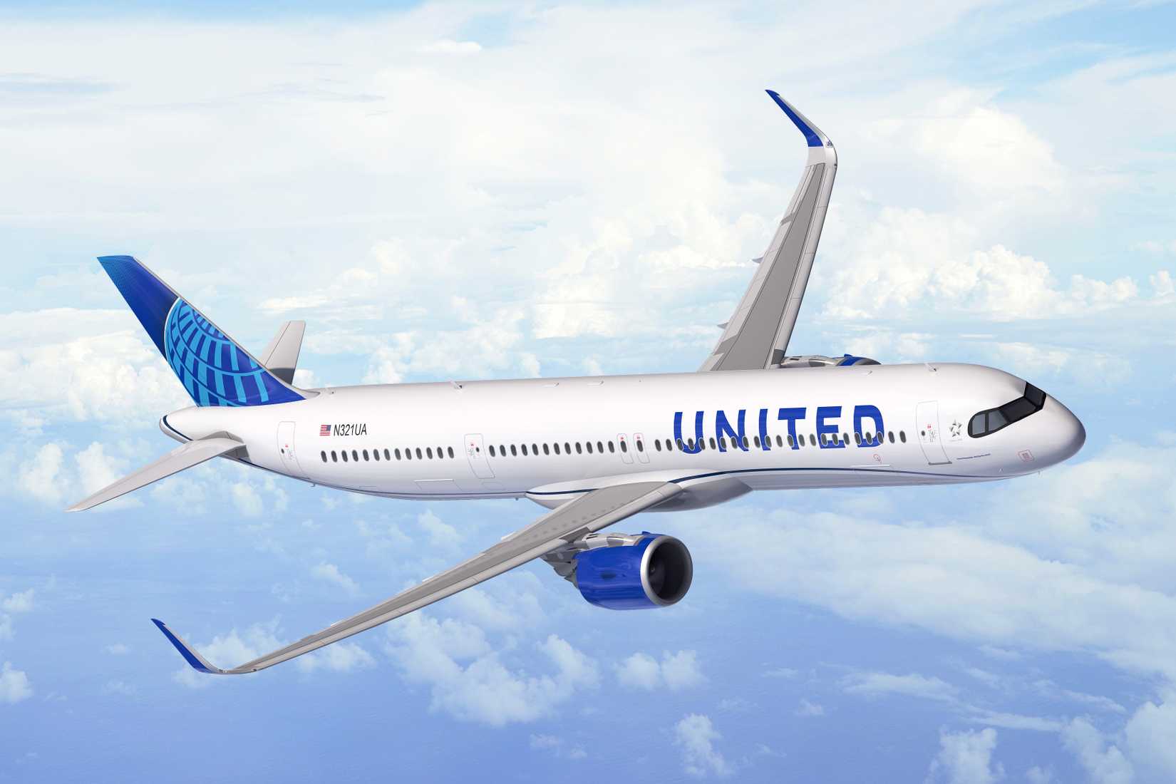 United A321XLR Rendering