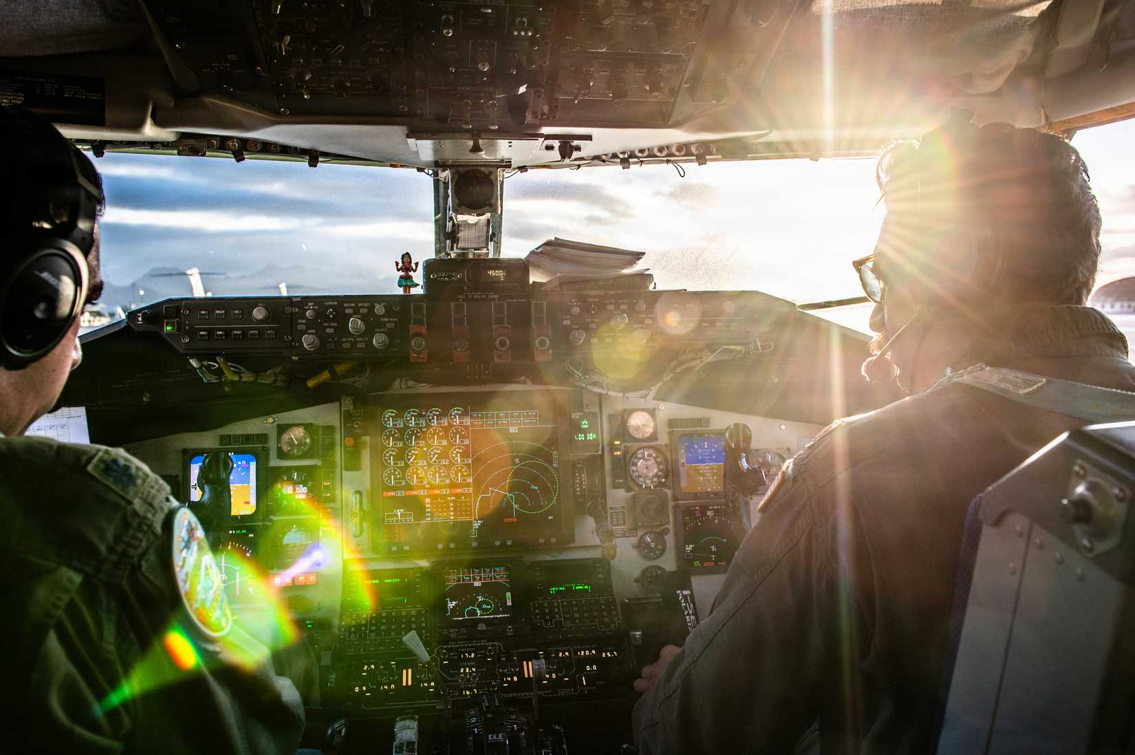 Preflight operations in a KC-135 Stratotanker aircraft during exercise Sentry Aloha 26-1 at Joint Base Pearl Harbor-Hickam, Hawaii.