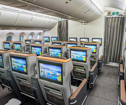 Cabine économique premium d'EVA Air