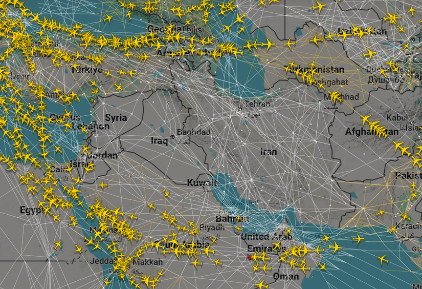 flightradar24 middle east