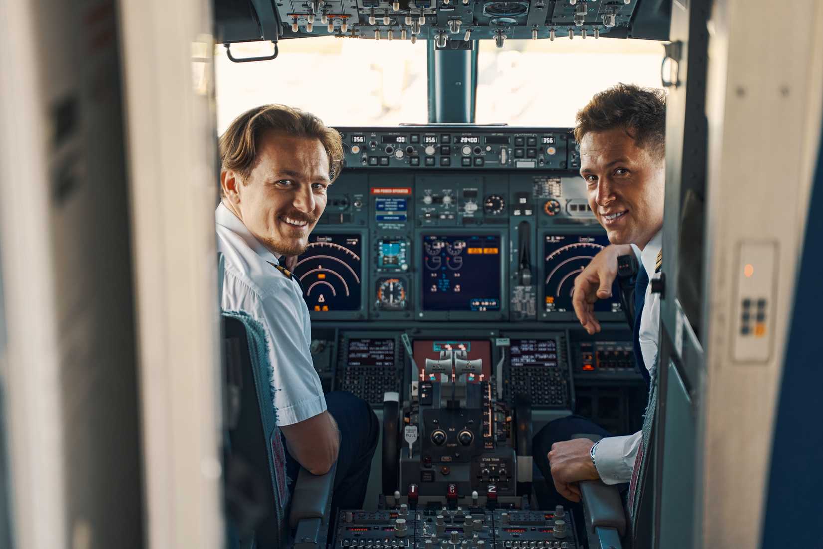 Pilots In Cockpit